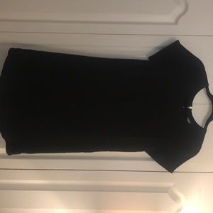 Black shift dress